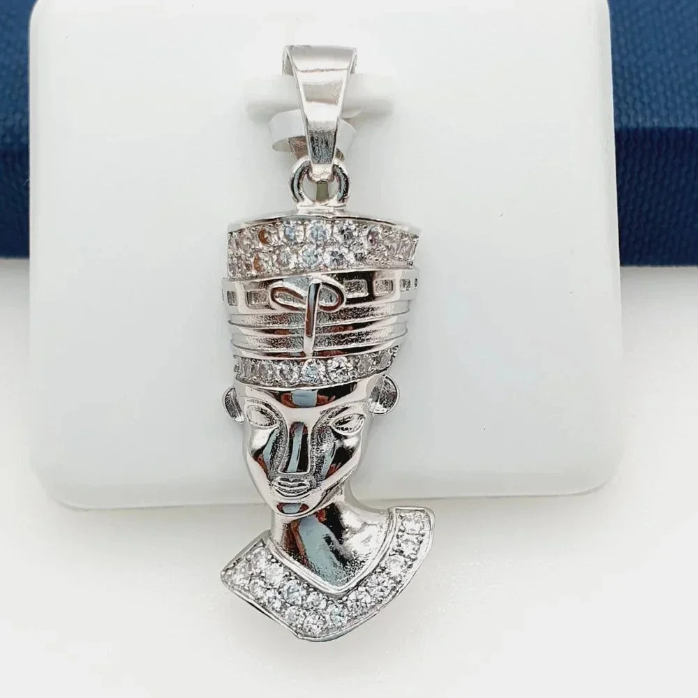 925 Sterling Silver Plated CZ Pendant, INUS1BR021